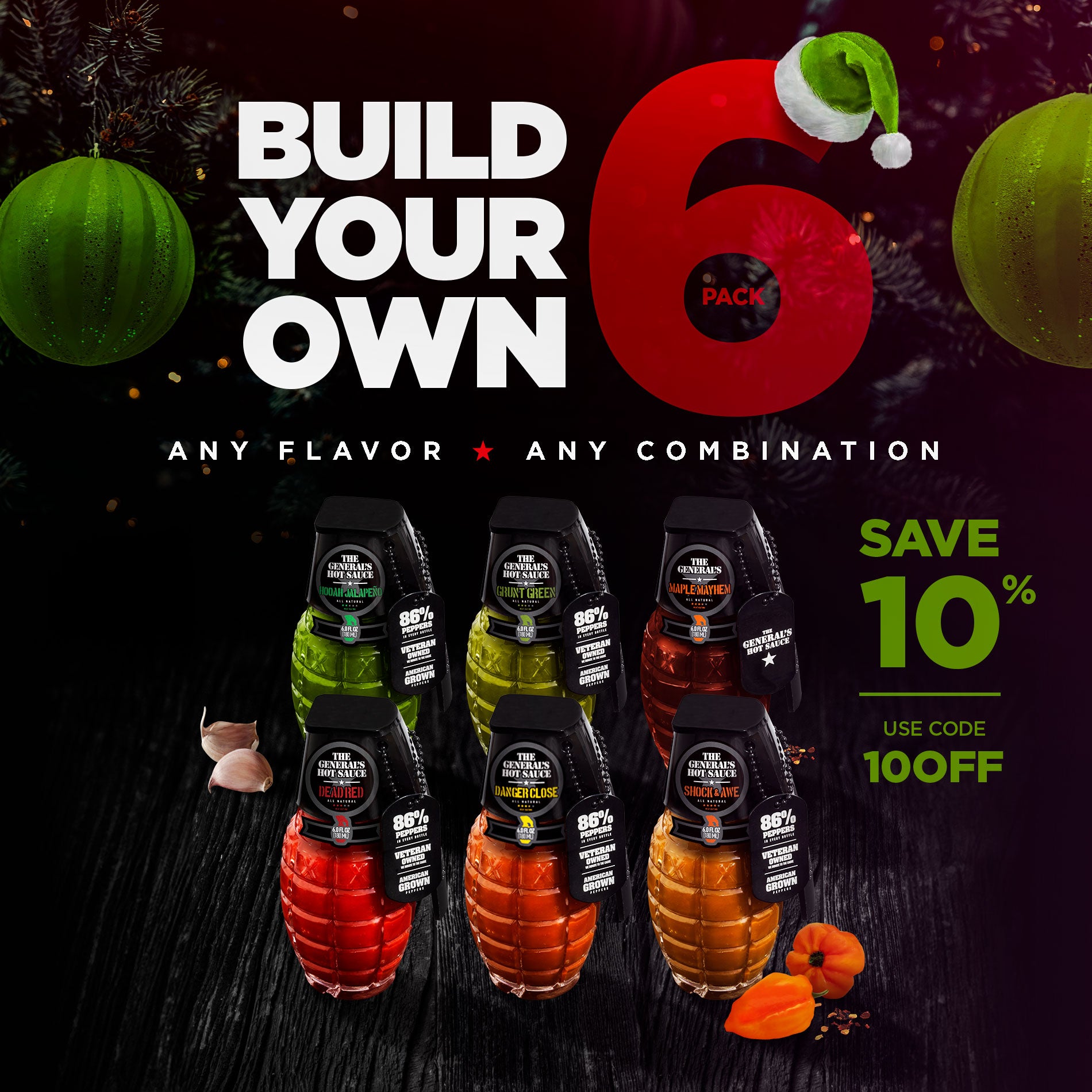 Build Your Own 6 Pack - FREE SHIPPING