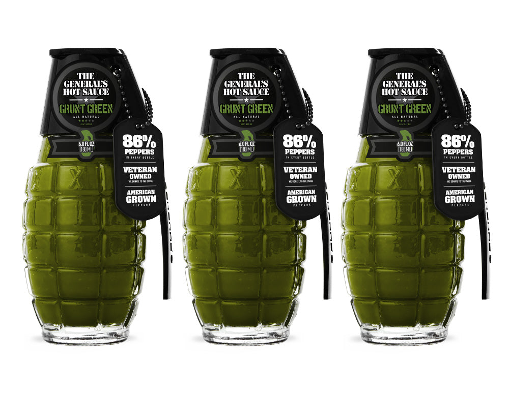 Green Wave Hot Sauce 3-Pack (6 oz bottles) – The General's Hot Sauce