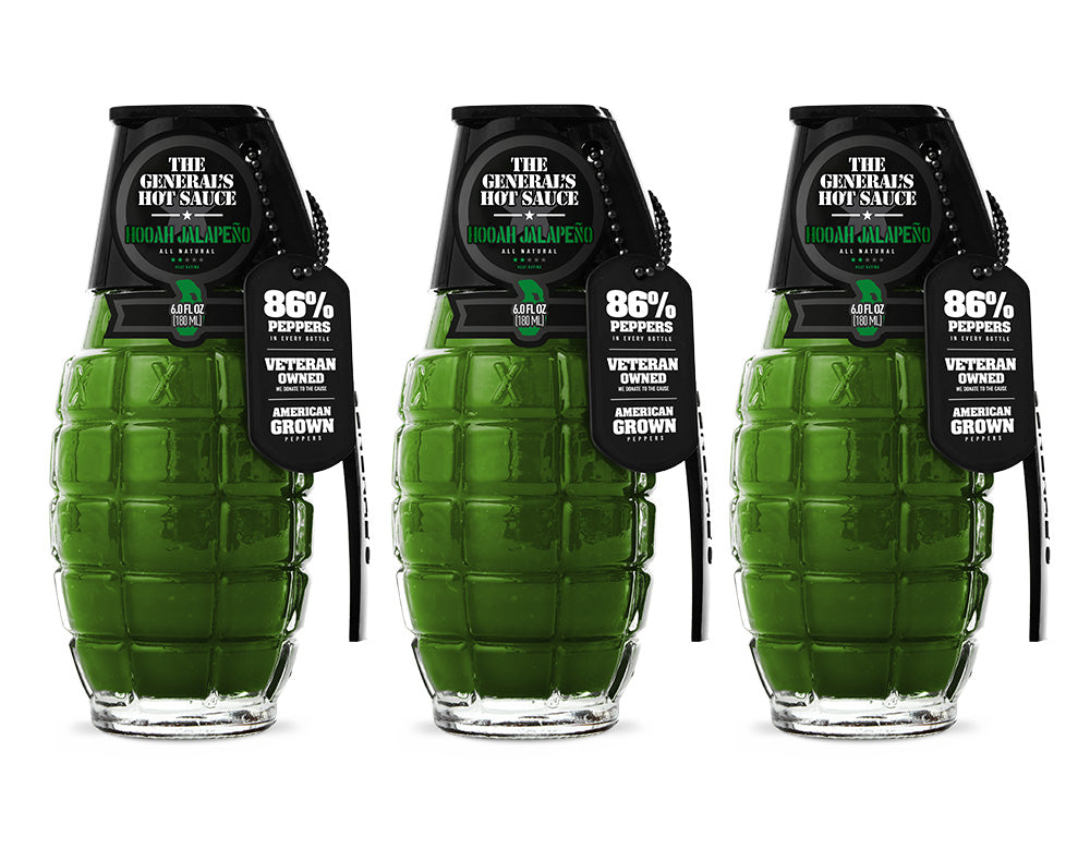Jalapeño Wave Hot Sauce 3-Pack (6 oz bottles) – The General's Hot
